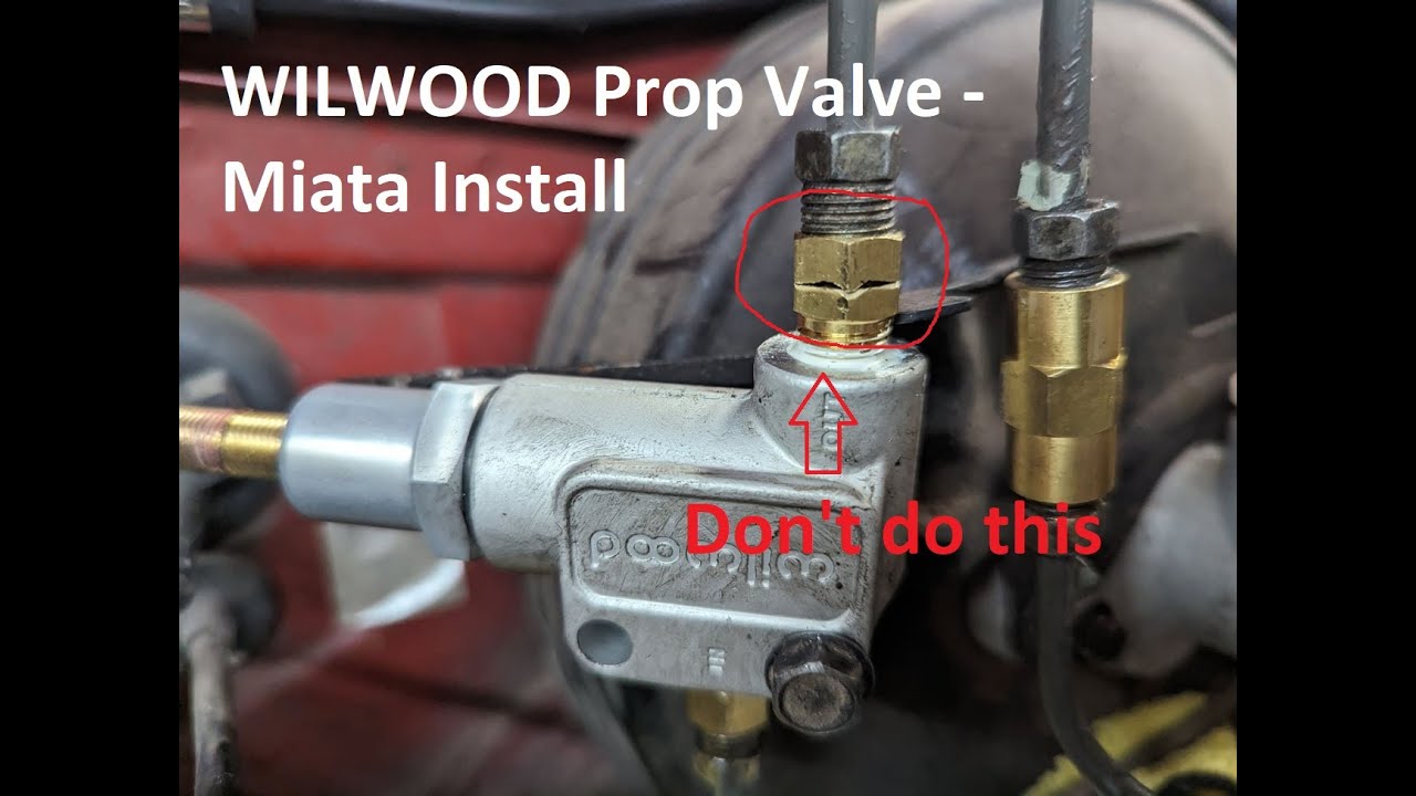 Wilwood Prop Valve Installation Made Easy For NA Miatas