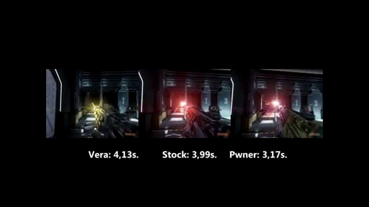 Advanced Warfare - ROF test. EM1 Vera vs. Stock vs. Pwner.