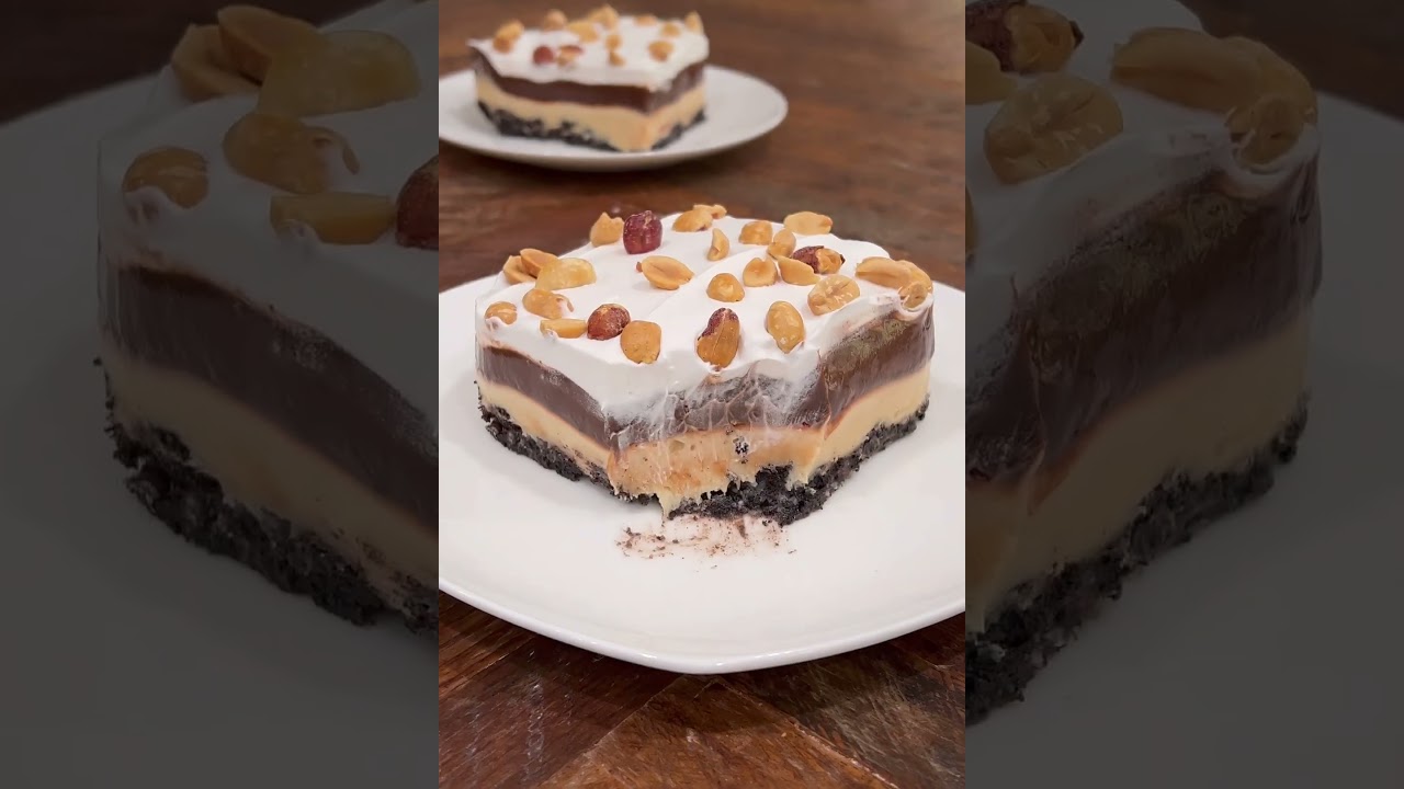 Пирог с арахисовым маслом Oreo без выпечки 