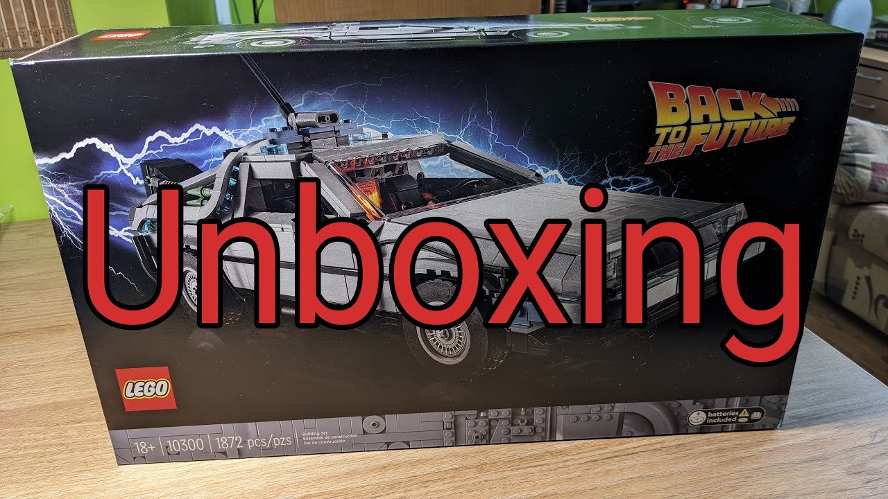 Unboxing Lego Back To The Future Time Machine - Set 10300 - 2022 release