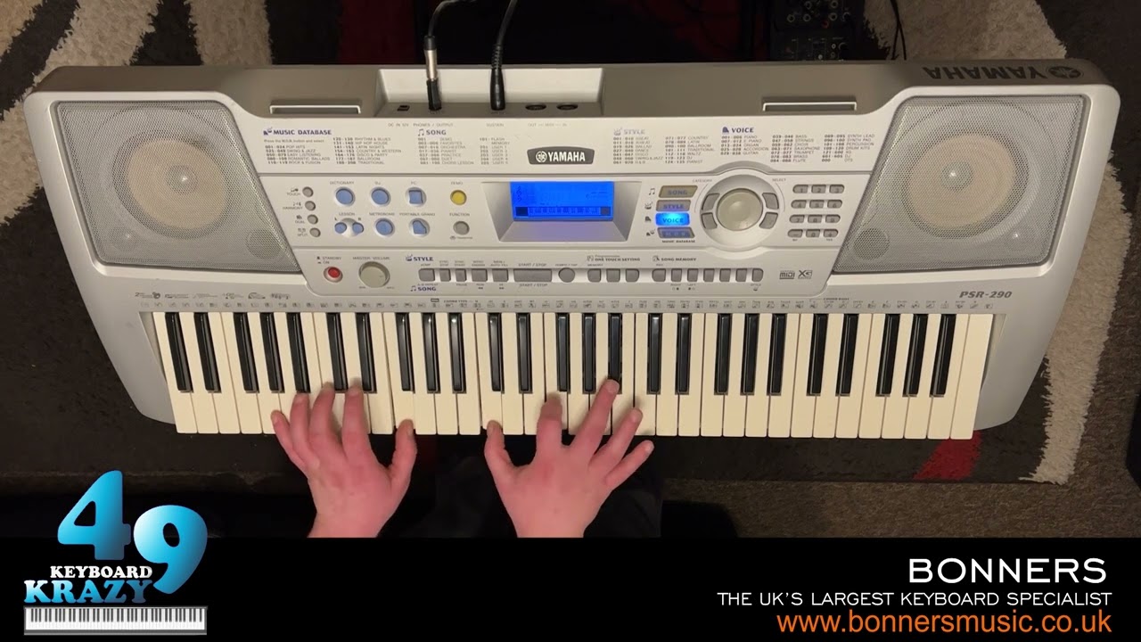 Yamaha PSR-290 Keyboard - 605 Voices Part 1/4