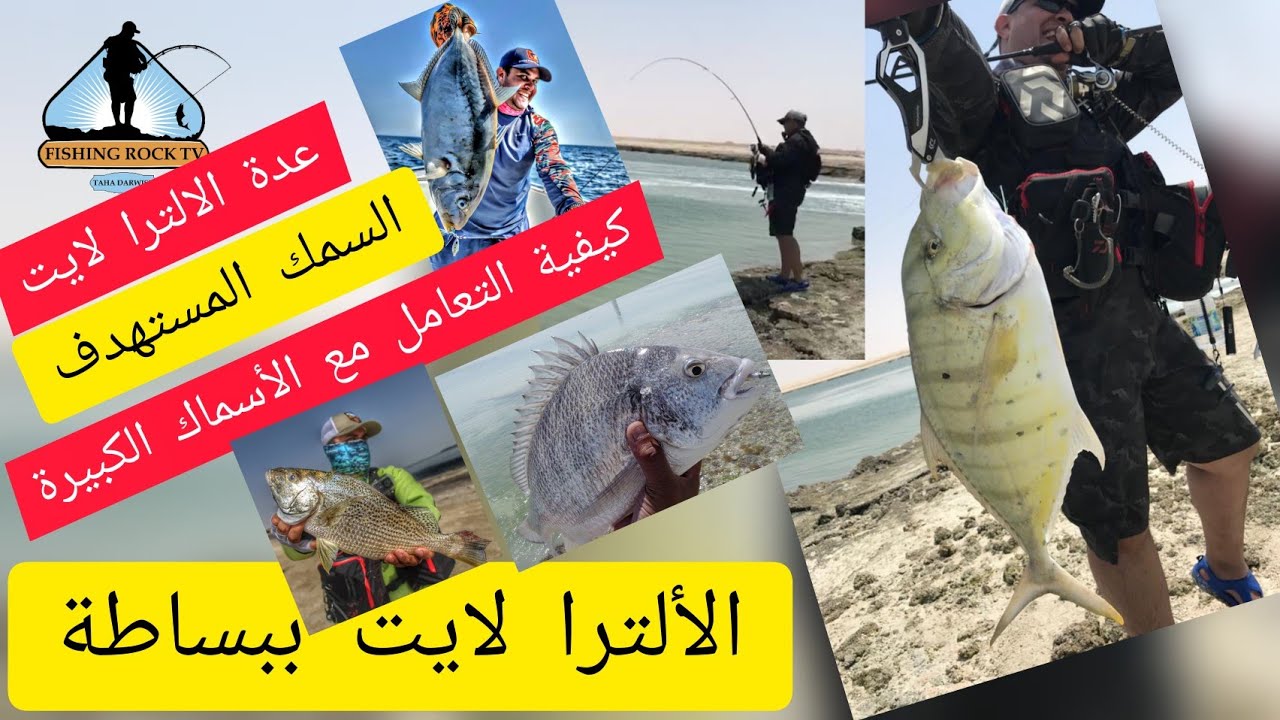 Ultra light fishing from A to Z Shore Game ||  تعليم صيد الالترا لايت من الألف الي الياء من الشط