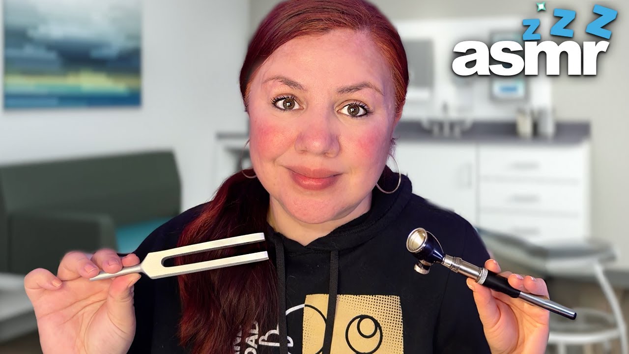 ASMR Otoscope Ear Check 👂 Office Nurse Medical Roleplay for Deep Sleep