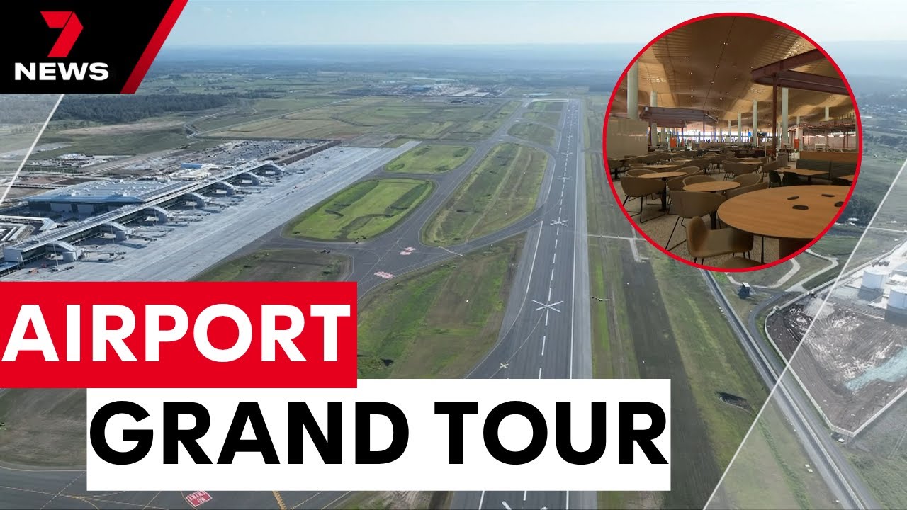 Western Sydney Airport’s terminal finished as Air New Zealand confirms flights to Auckland | 7NEWS