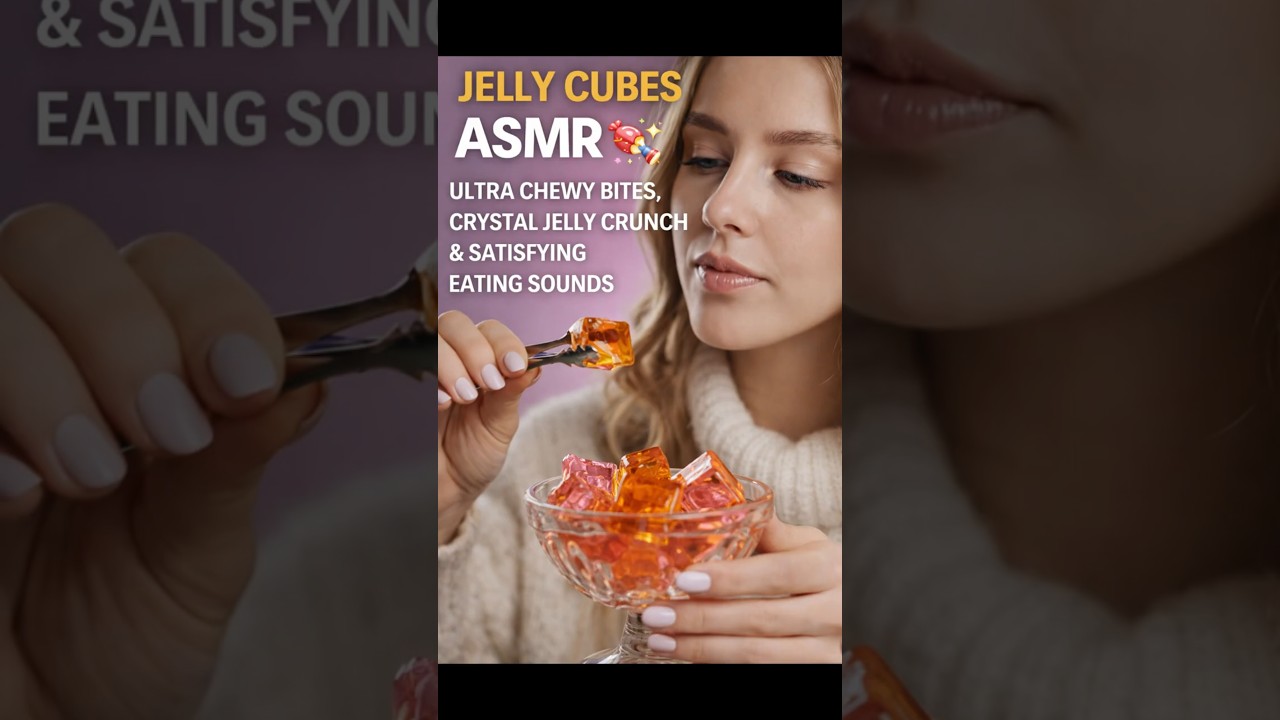 Jelly Cubes ASMR 🍬✨ | Ultra Chewy Bites, Crystal Jelly Crunch & Satisfying Eating Sounds 