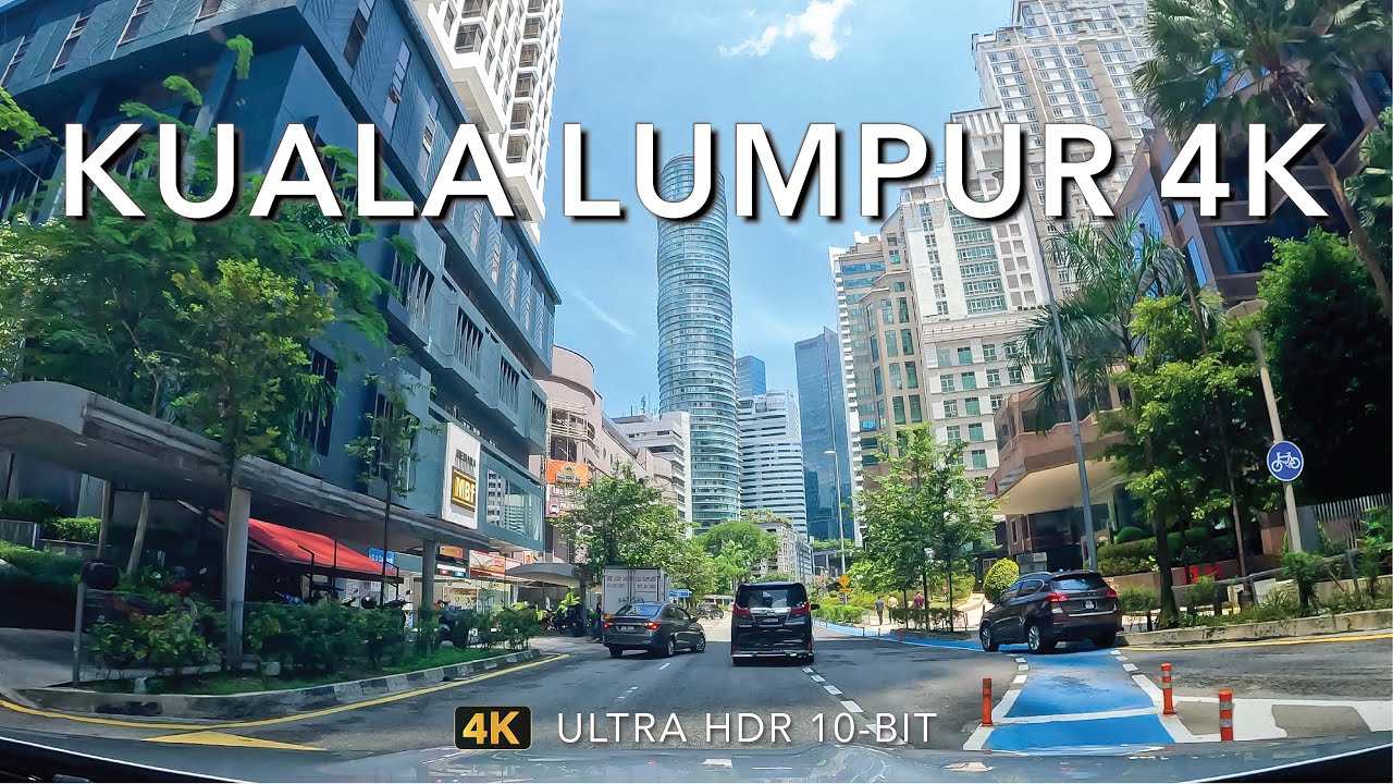 Driving Kuala Lumpur Malaysia in 4K Ultra HD - Bukit Bintang to Jalan Ampang