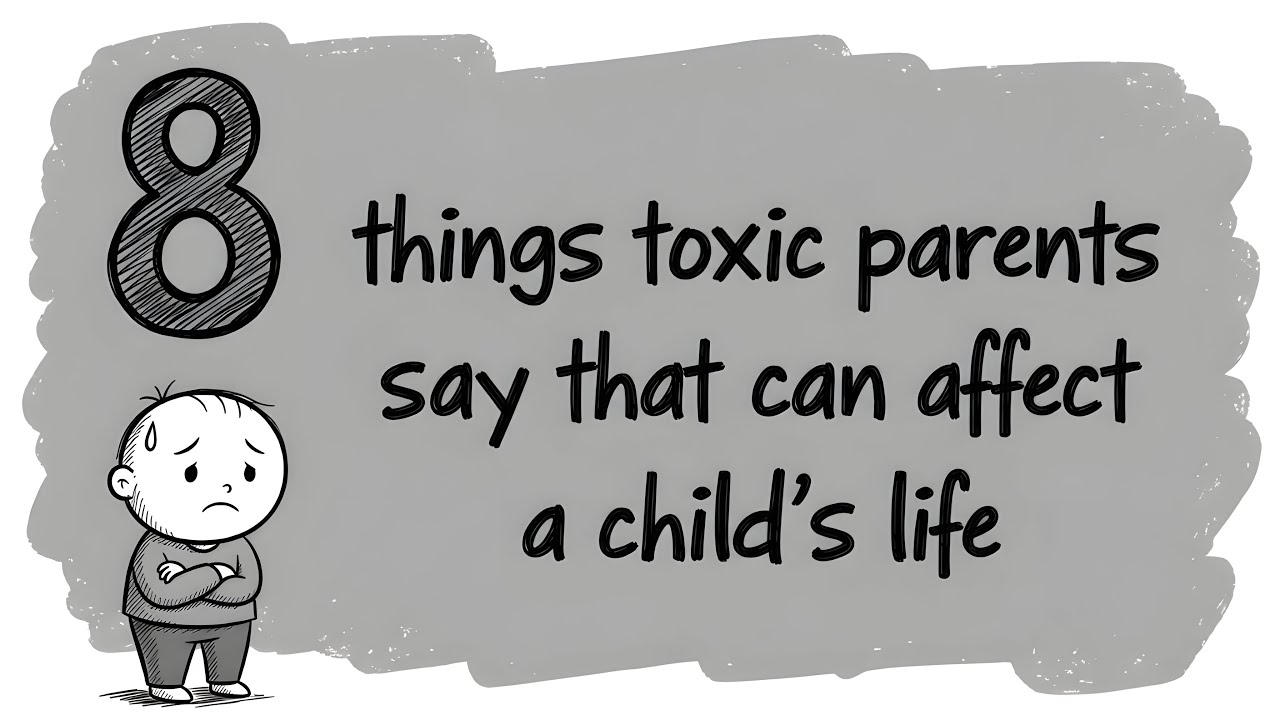 8 Toxic Things Parents Say To their Children