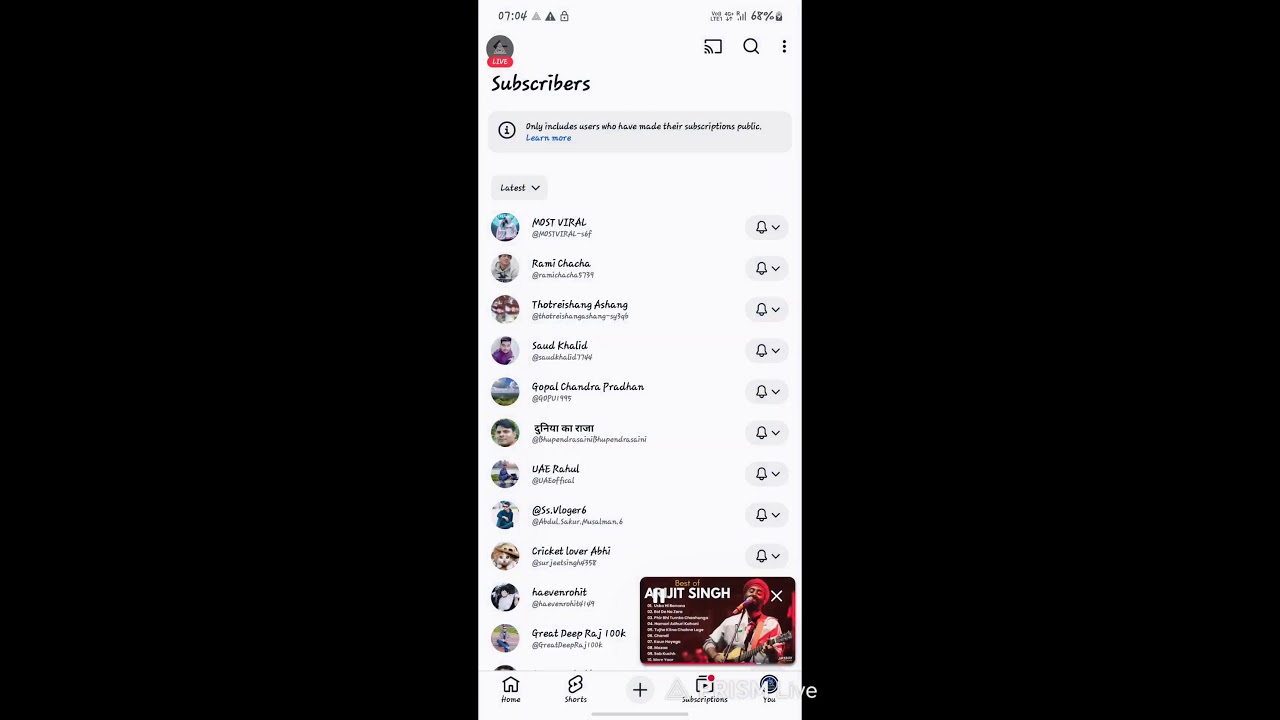 Live streaming of Vishal YT 771