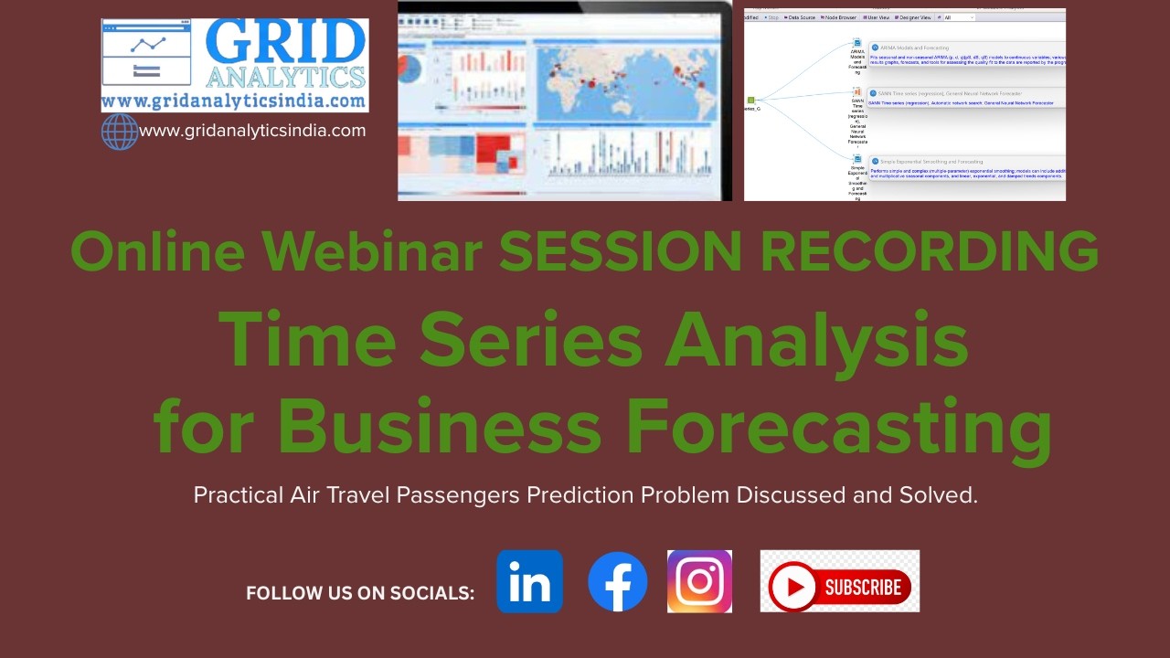 TIME SERIES ANALYSIS for Business Forecasting (ARIMA,SARIMA,Exponentialsmoothing Technique Discussed