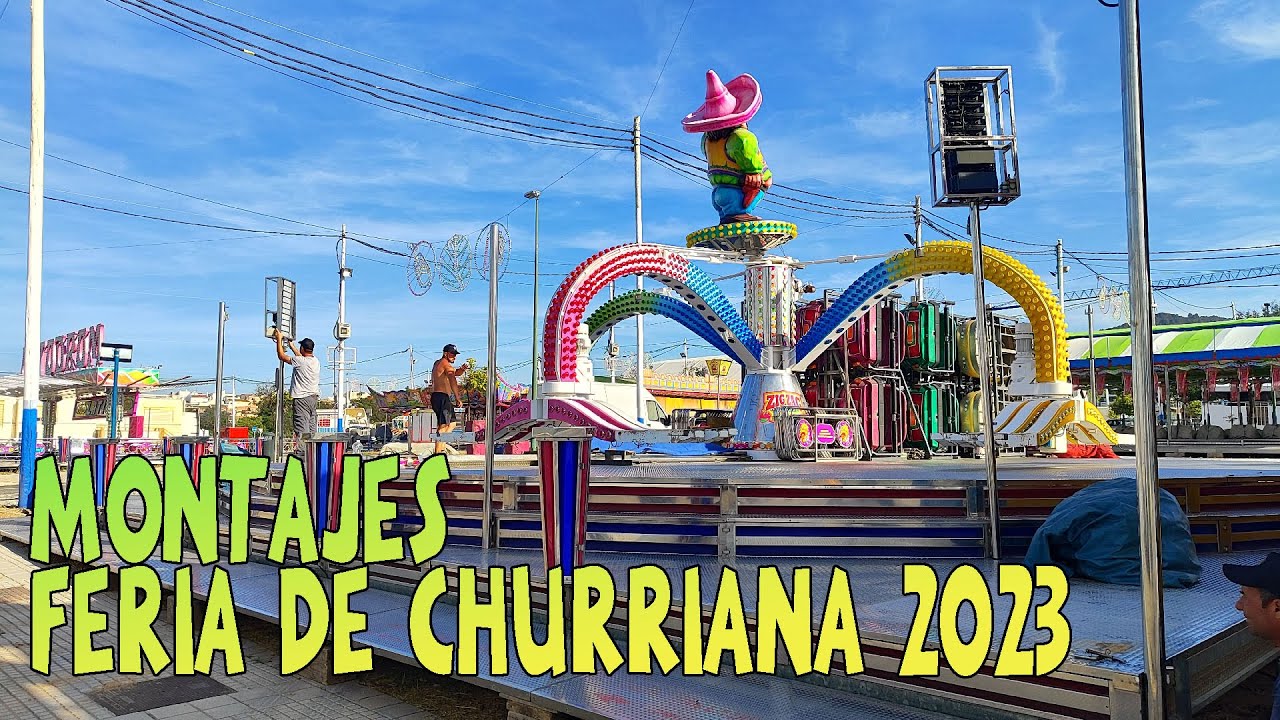 Montajes atracciones feria de Churriana 2023