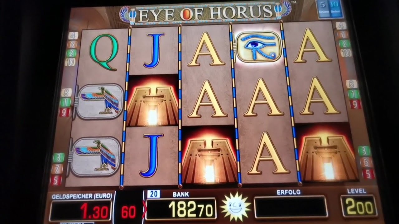 Merkur automat let's play eye of horus 2 Euro freispiele.. 😊👌