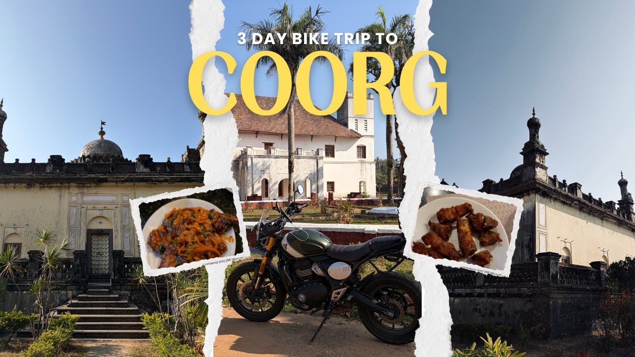 3 Days in Coorg | Triumph Scrambler 400X Road Trip ❤️