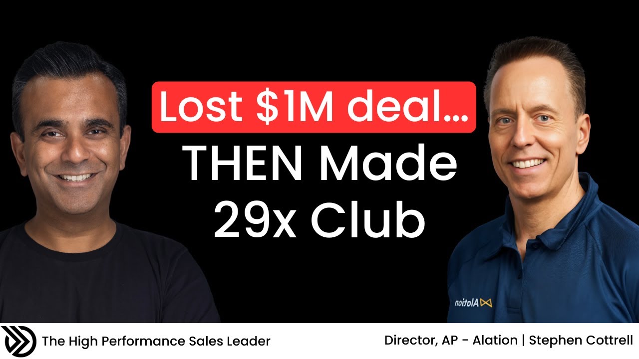 From Losing $1M Deal to 29 President’s Clubs: Stephen Cottrell’s No-Fluff Sales Success Story