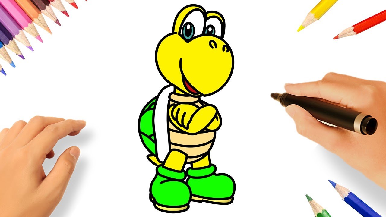 HOW TO DRAW KOOPA TROOPA | SUPER MARIO BROS