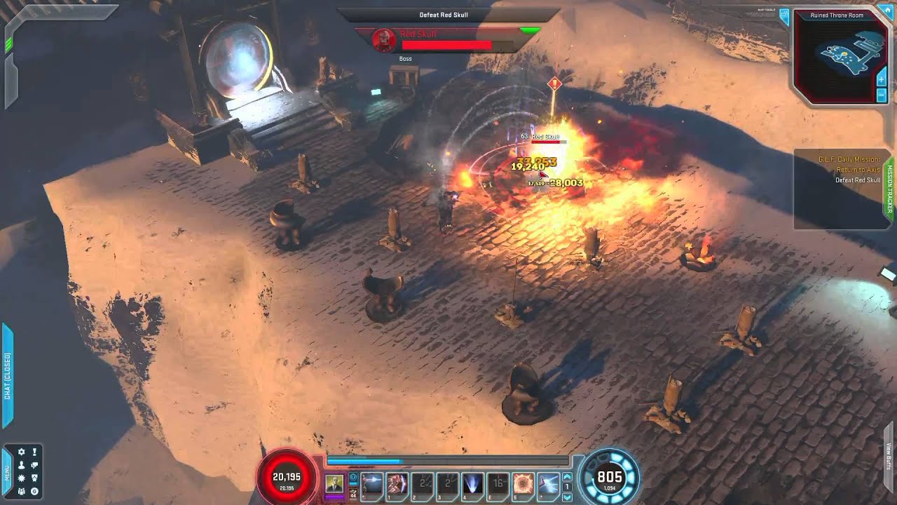 Marvel Heroes 2015 Red Skull vs. Iron Man