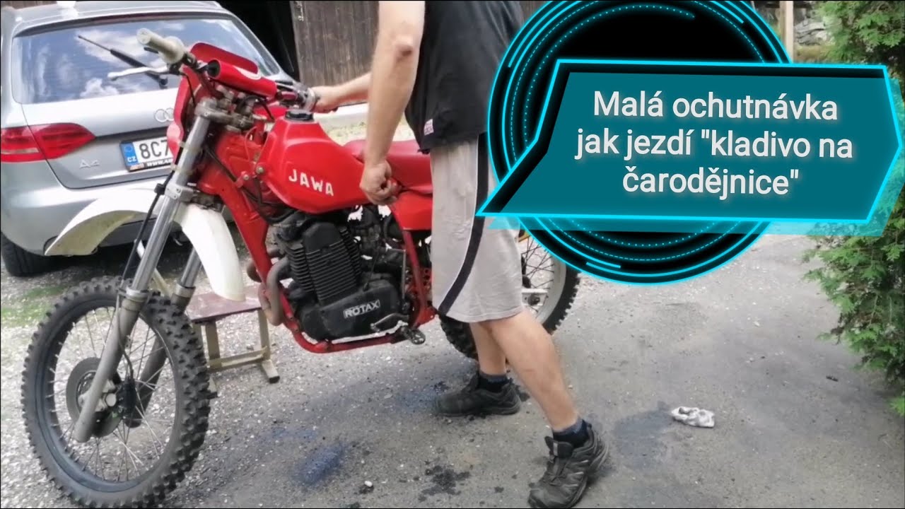ROTAX 560, jawa replika. Jízda. Malá ukázka jak jezdí.