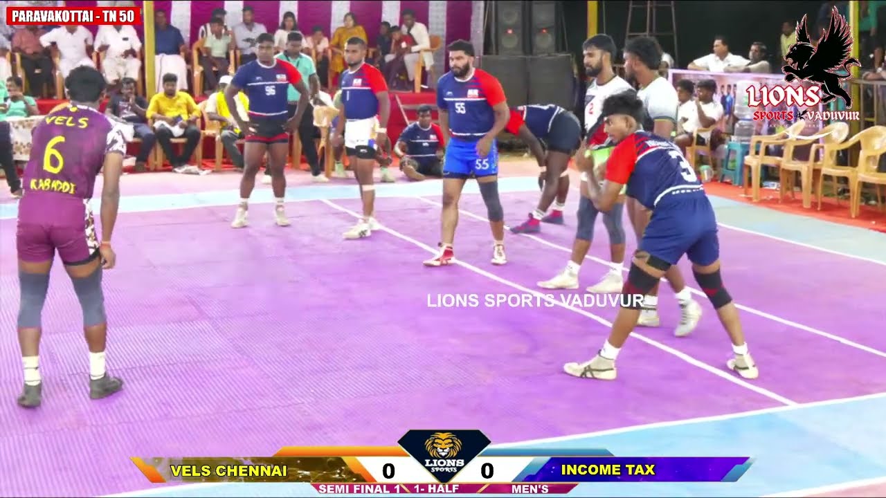 SF 1 || INCOME TAX CHENNAI vs VELS UNIVERSITY || MENS KABADDI MATCH @PARAVAKOTTAI - 2026