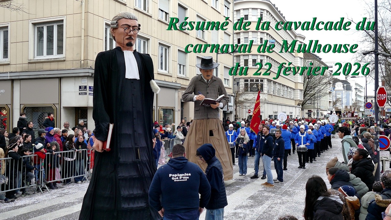 Le résumé de la cavalcade du carnaval 2026 de Mulhouse.