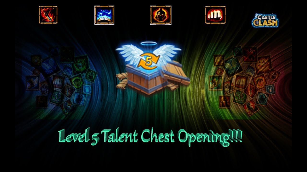 Castle Clash - Level 5 Talent Chest Opening!