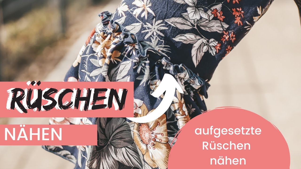 Rüschen nähen - aufgesetzte Rüschen nähen - Trend 2020