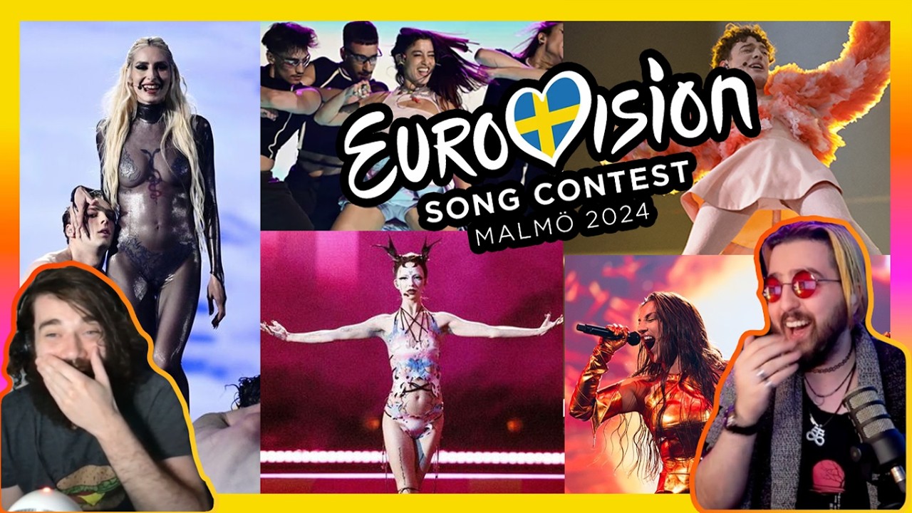 Canadian Reacts to Eurovision 2024 (EVERY REACTION)