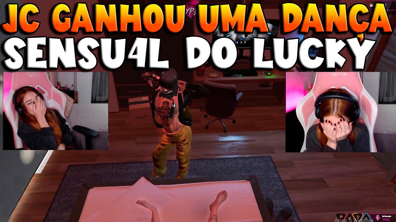 JC RECEBEU UMA DANÇA SENSU4L DO LUCKY BOMBEIRO 🤣🔥 