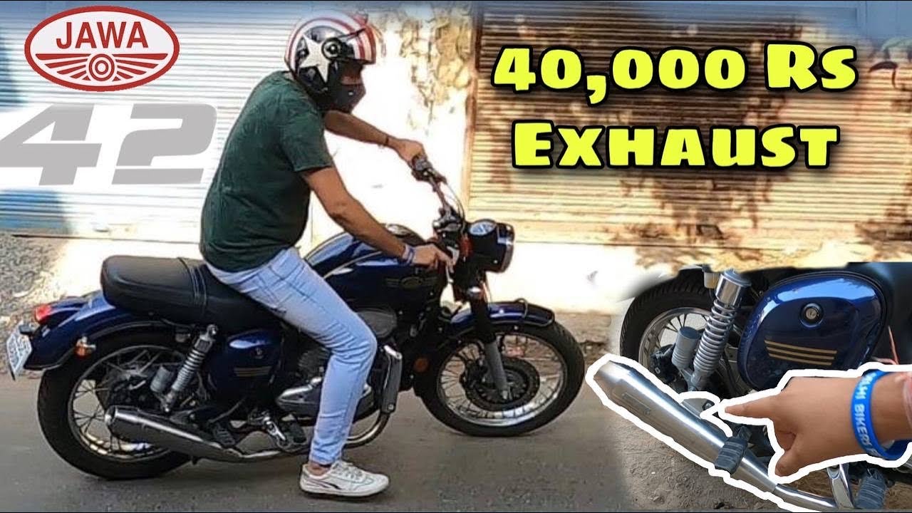 Omg ! Triumph Exhaust in Jawa 42 || Vance and Hince Exhaust