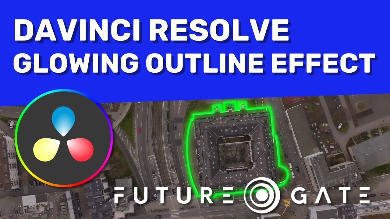 How to make GLOWING OUTLINE EFFECT in Davinci Resolve