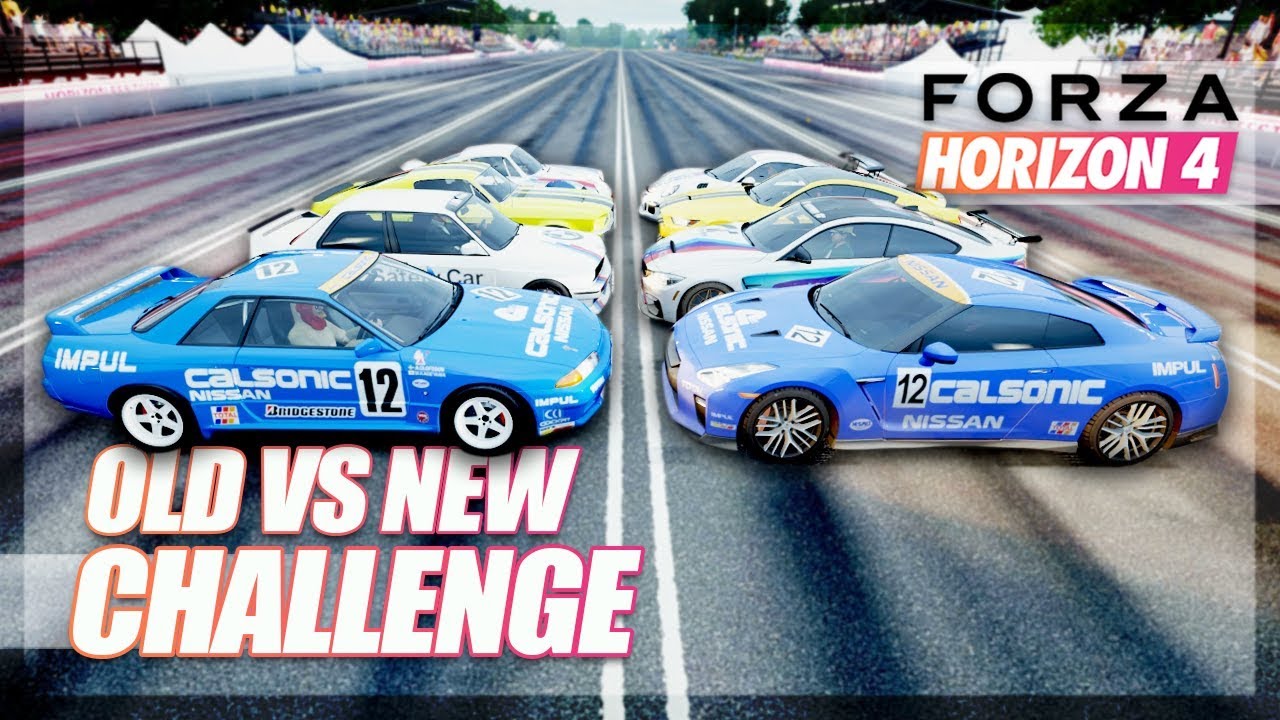 Forza Horizon 4 - Old vs New Cars Challenge! (GT-R, Mustang, 911, etc..)
