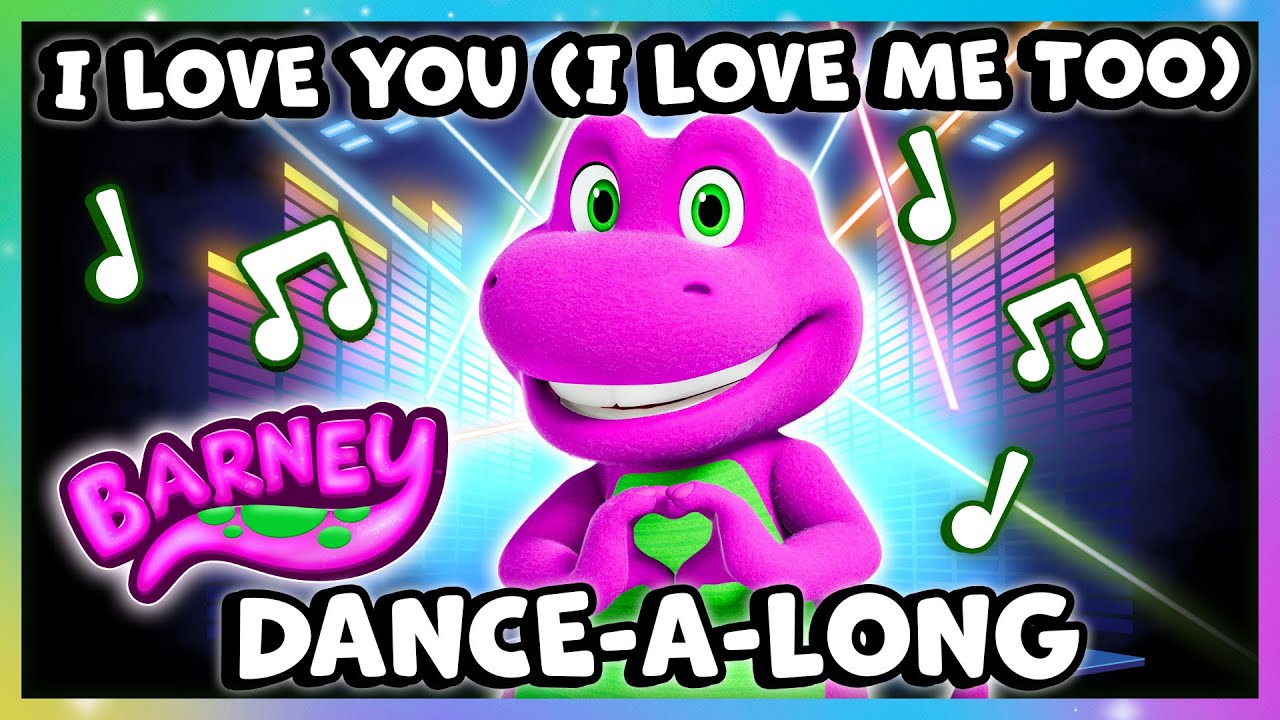 💜✨ I Love You (I Love Me Too) | Barney’s World Dance-A-Long | Dino Dance Party | Cartoon for Kids!