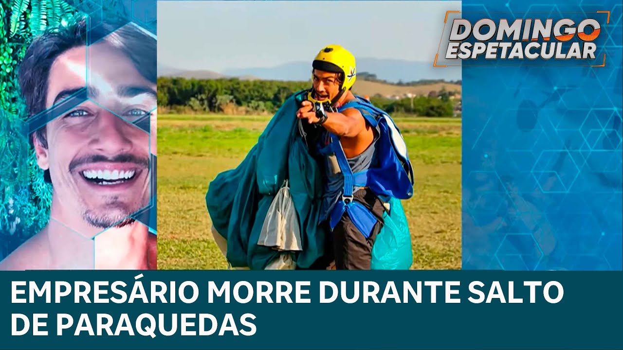 Empresário morre durante salto de paraquedas na praia da Barra da Tijuca no Rio de Janeiro