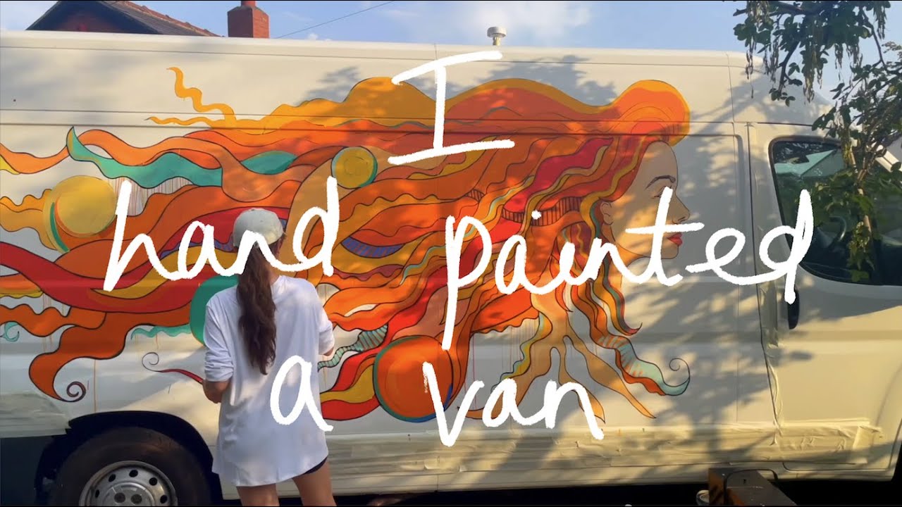Hand Painted Camper Van Mural | Selevos