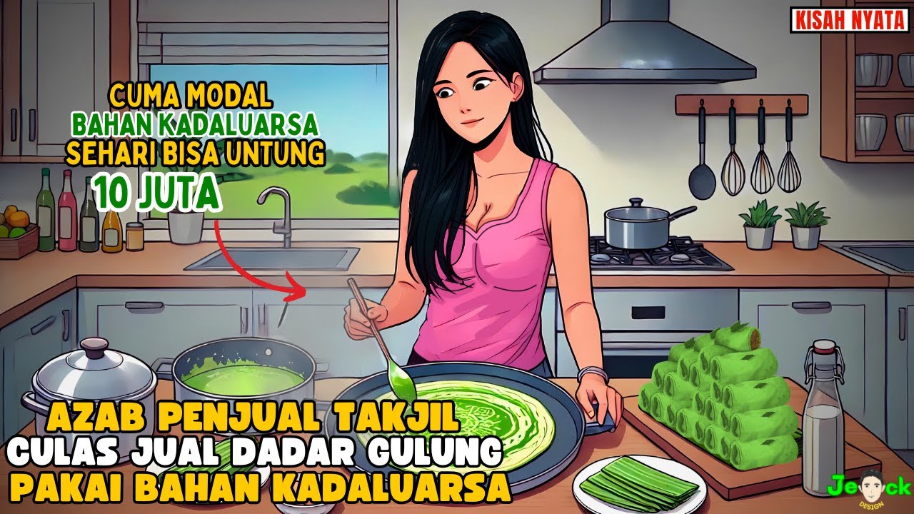 AZAB PENJUAL TAKJIL CULAS JUALAN DADAR GULUNG PAKAI BAHAN BAHAN KADALUARSA || SINETRON AZAB