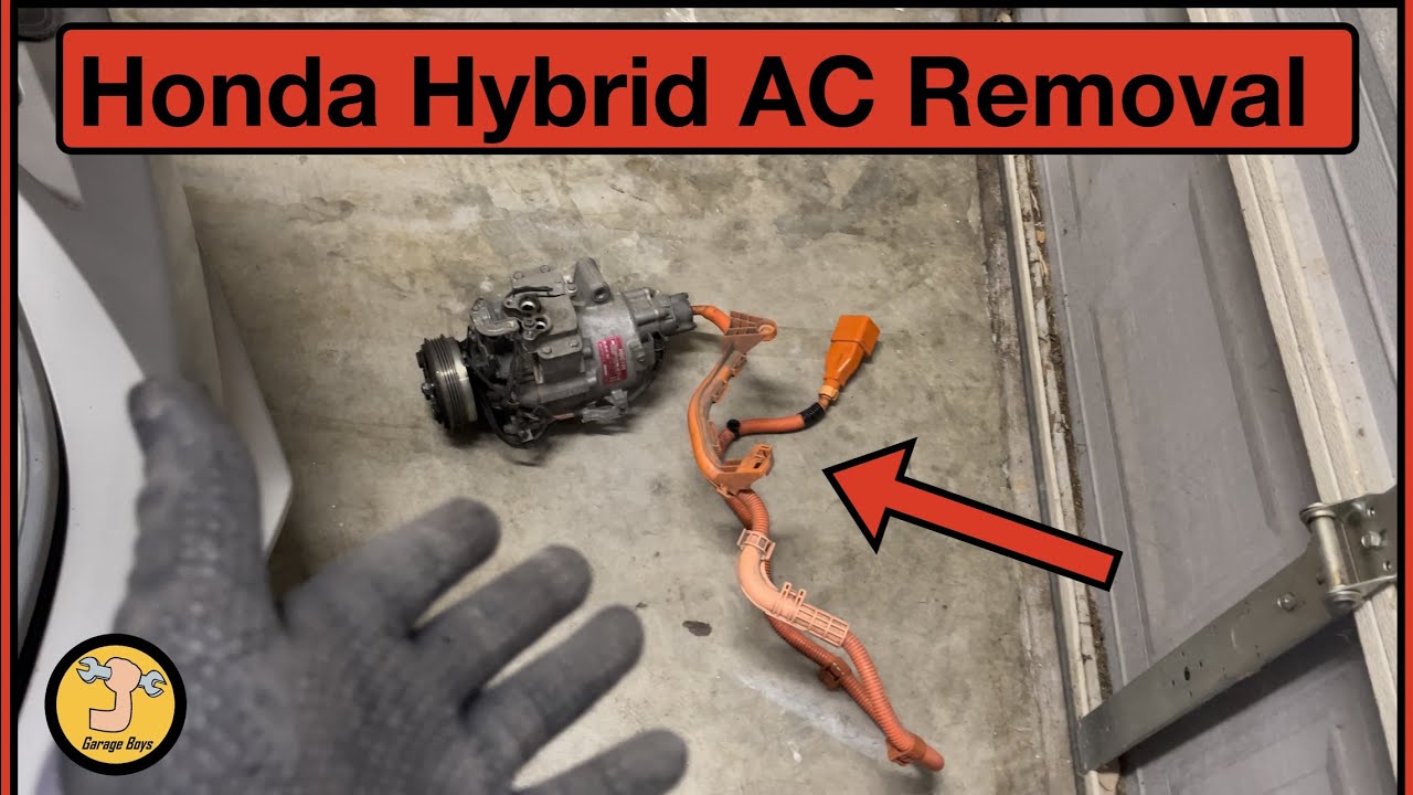 how to remove ac compressor on 2013 Honda Civic hybrid #hybrid #honda #civic