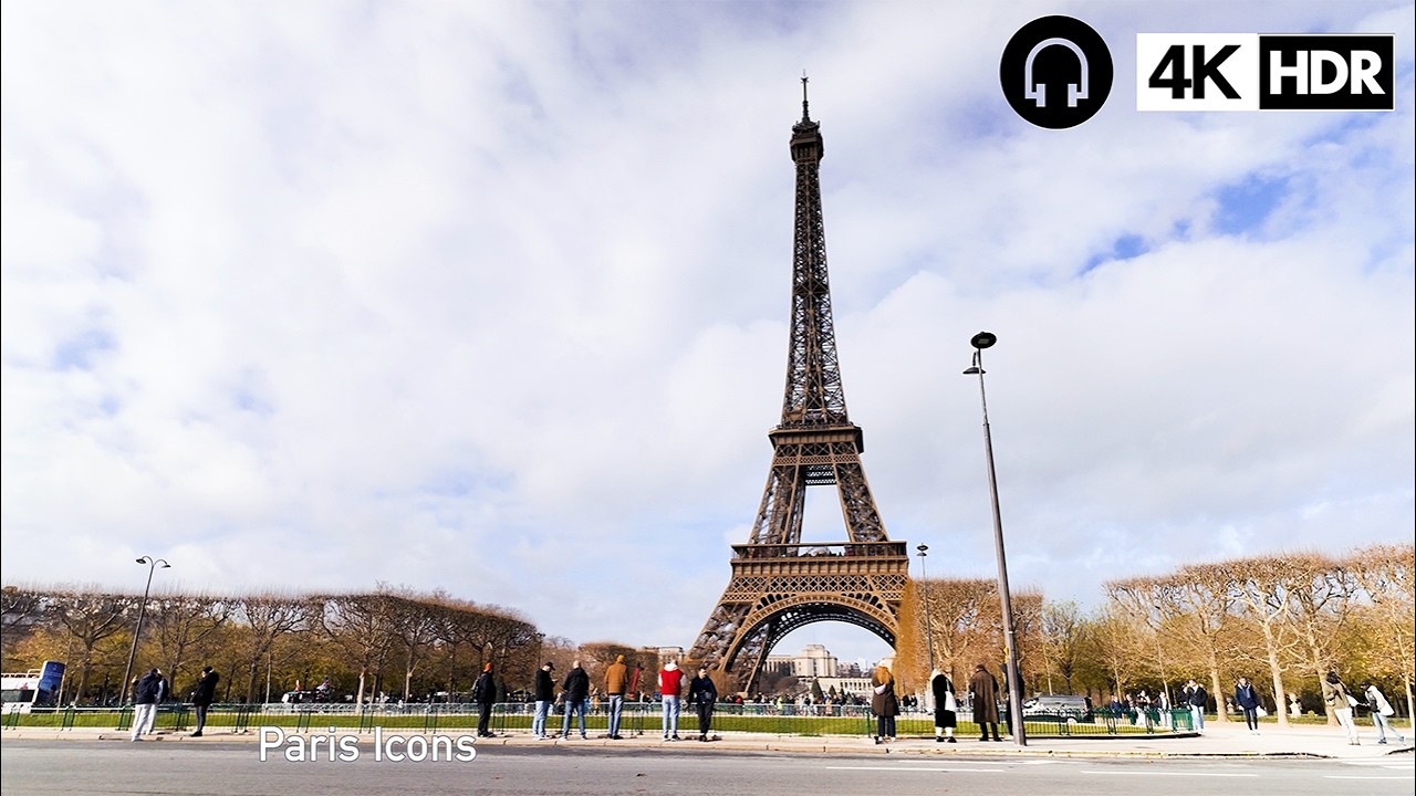 [4K HDR] Walking Across Paris: From Latin Quarter to Eiffel Tower IMMERSED