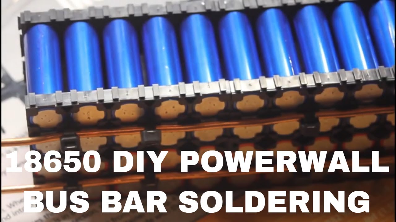 Soldering 18650 cells - fuse wire and busbar