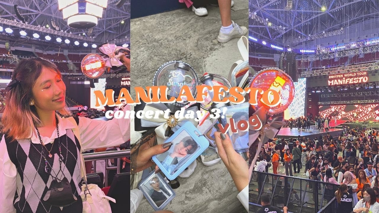 [ENGENE-loG] manifesto in manila concert vlog (i saw enha again!) 🧡🖤