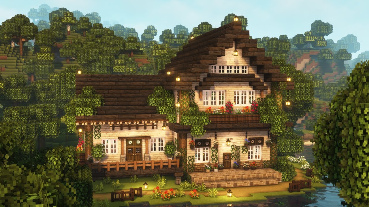 [Minecraft] ✨ Aesthetic Cottagecore House Tutorial / Mizuno's 16 Craft Resource Pack