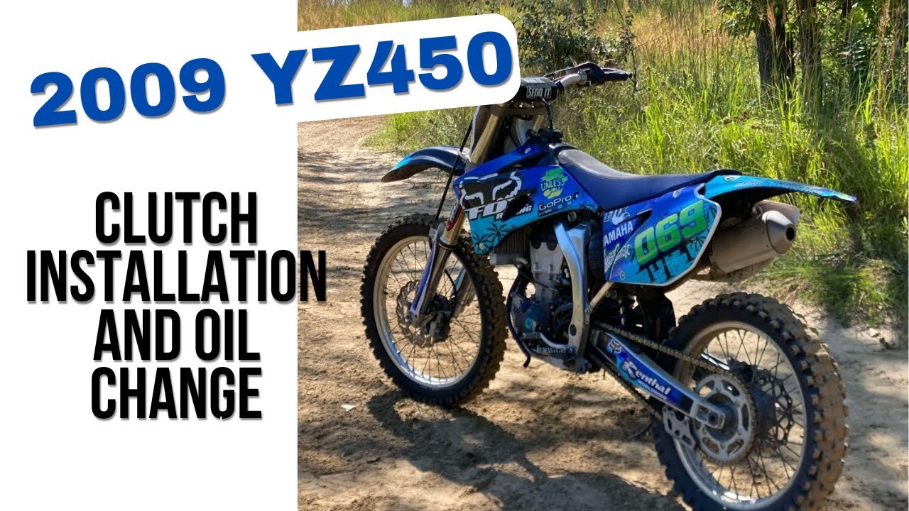 2009 Yamaha YZ450 Clutch Plate Replacement and Oil Change | The Blue Yamaha