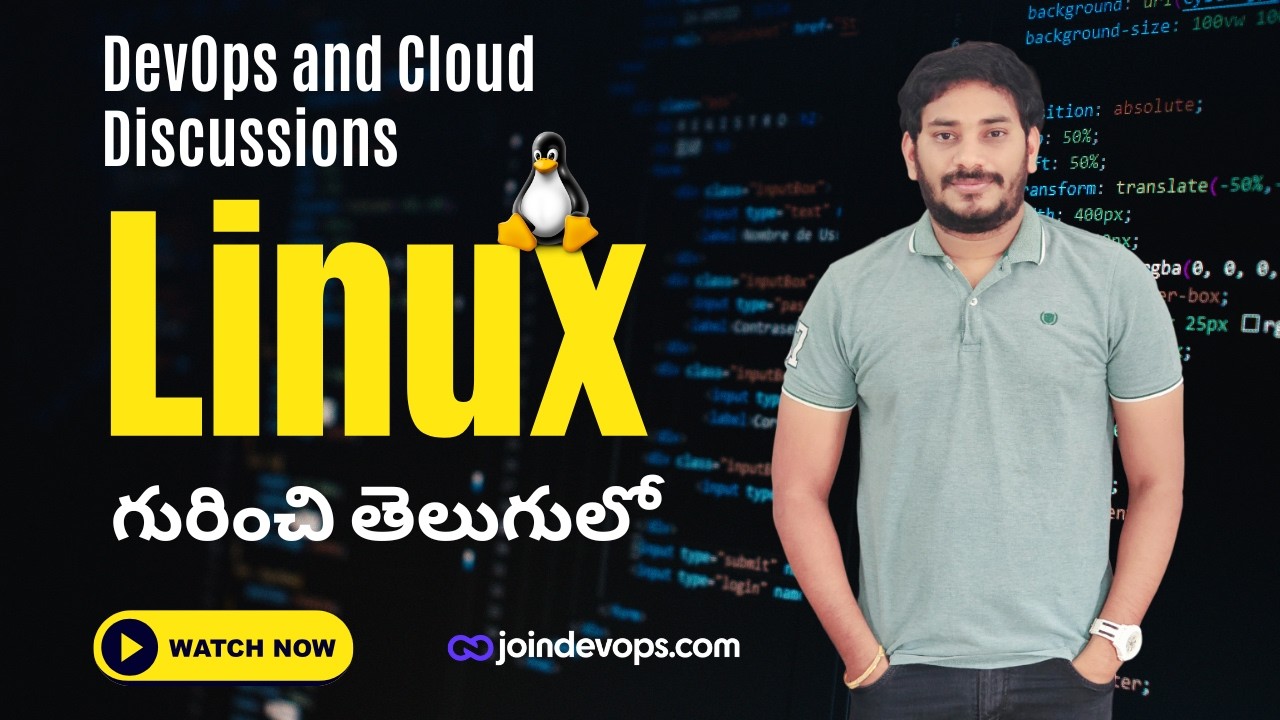 🔹 Why Linux is Crucial for DevOps & Servers? | Explained in Telugu |  @JoinDevOps-siva 🔹