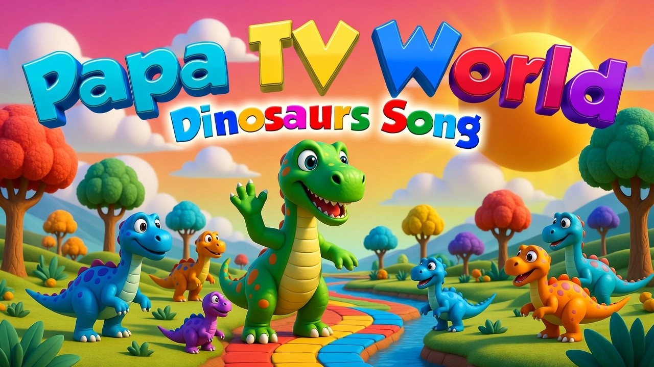Dinosaurus Danslied 🦖 10 Leuke Dino-liedjes voor Kinderen | Papa TV World