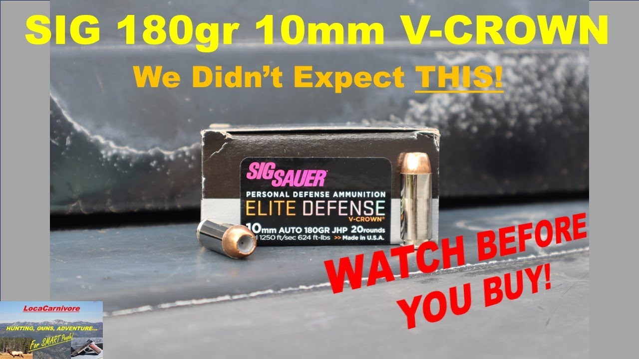 Хорош ли SIG 180gr 10mm V-Crown? (СЮРПРИЗ!)