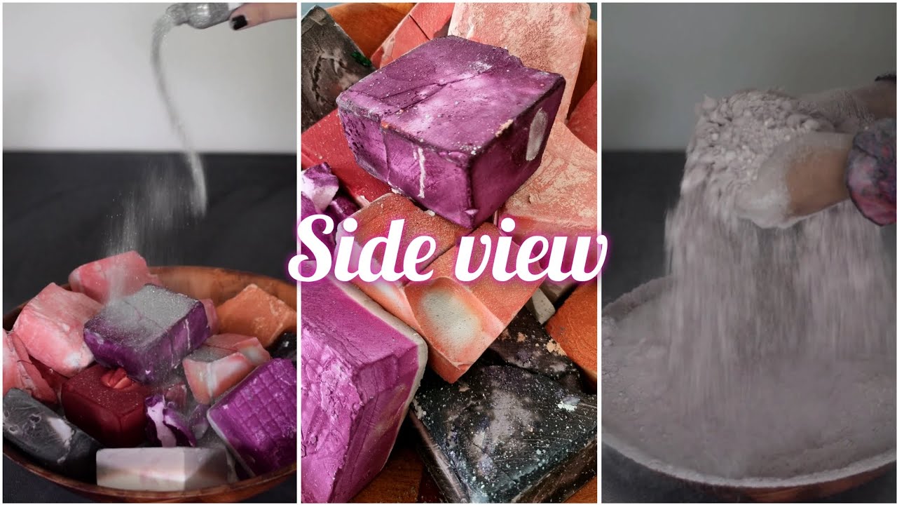 Dyed gym chalk + 3 fresh blocks + long dusty powder play 🌪 SV