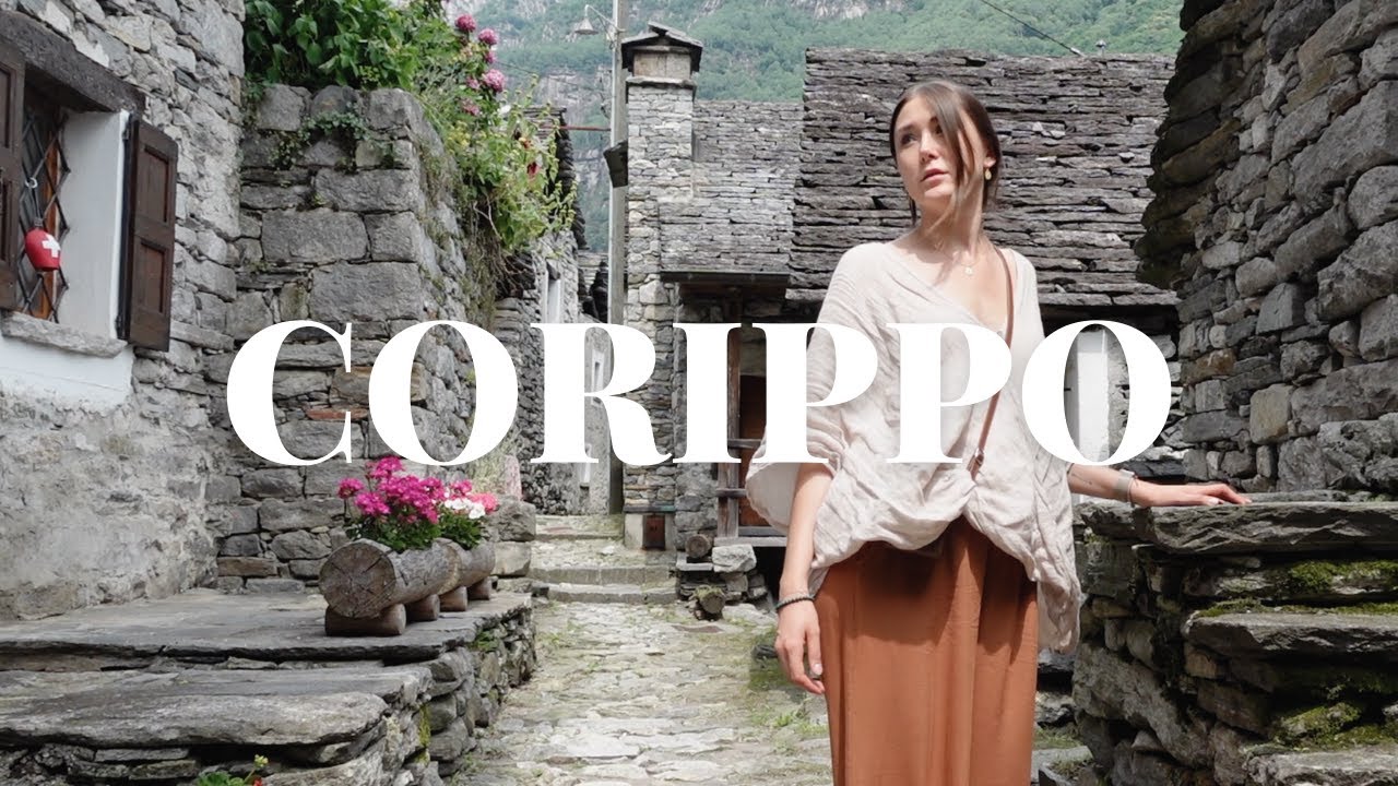 exploring abandoned village Corippo / Switzerland budget travel