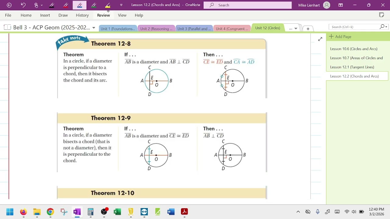 Chords and Arcs
