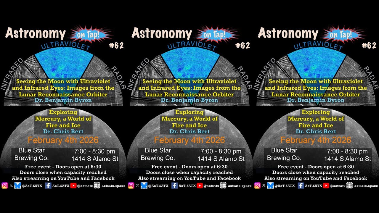Astronomy on Tap, San Antonio, Texas #62 - The Moon & Mercury