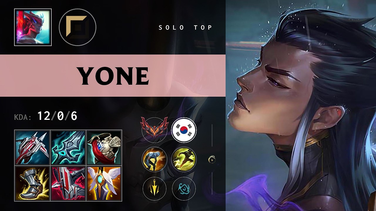 Yone Top vs Fiora - KR Grandmaster Patch 26.18
