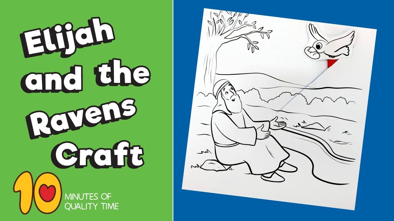 Elijah and the Ravens Craft   Bible Crafts for Kids