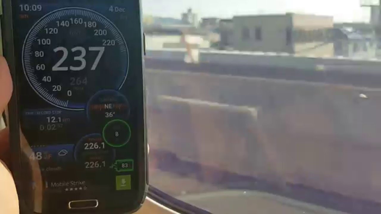 N700 Series Shinkansen - Speed by GPS