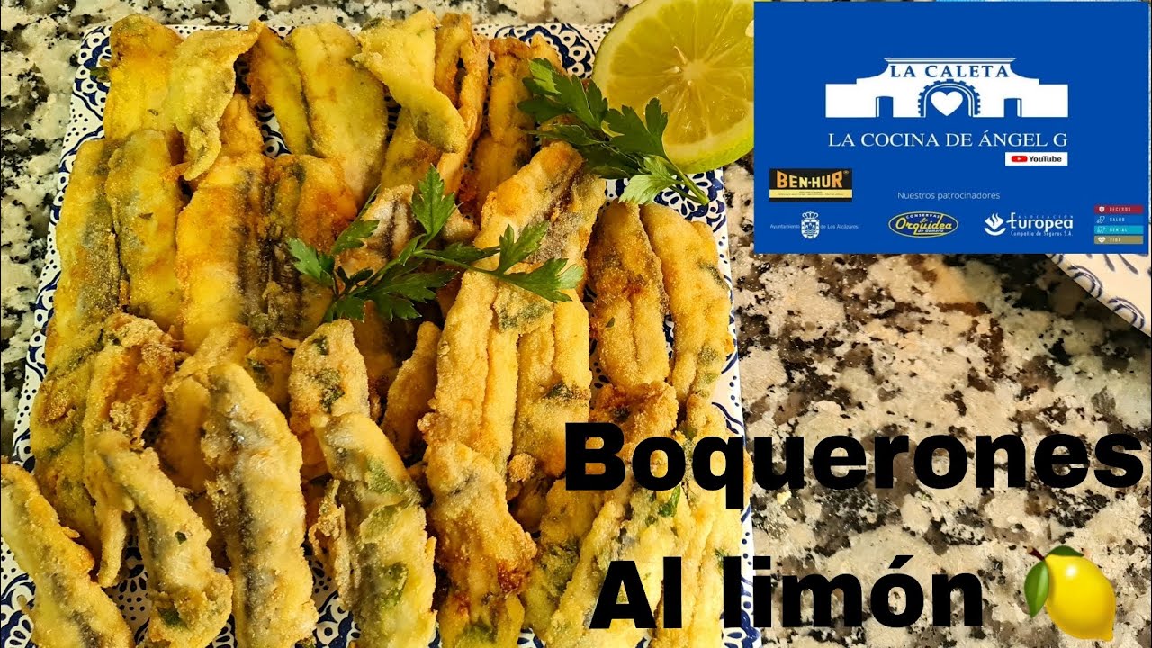 Boquerones fritos al limón
